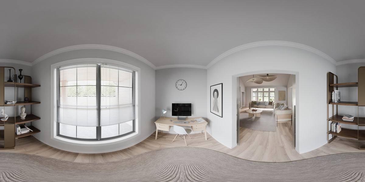 AJ7679-A Modern Farmhouse Office Panorama, 4 Bedrooms, 3.5 Bathrooms | Plan 1011 