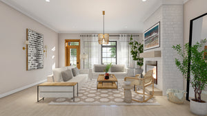 Spacious 4-Bedroom Ranch Plan with In-Law Suite and Workshop