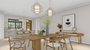 Spacious 4-Bedroom Ranch Plan with In-Law Suite and Workshop