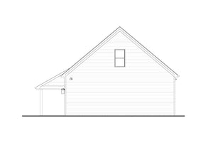 AJ7695-A Garage Plan, 1080 Square Feet | Plan 1037 Right Elevation