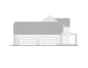 AJ7696-A Country House Right Elevation, 3 to 5 Bedrooms, 2.5 to 3.5 Bathrooms | Plan 1039