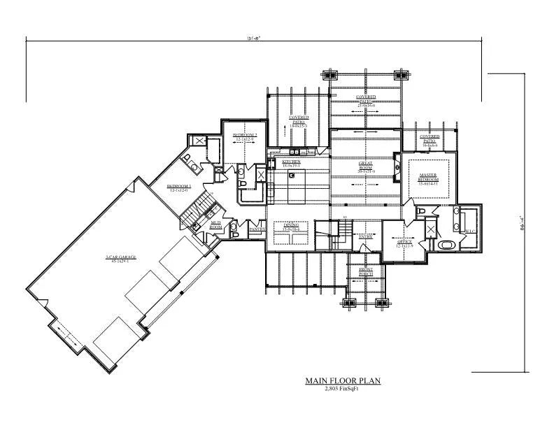 Pinyon Ridge II House Plan - Archival Designs House Plans