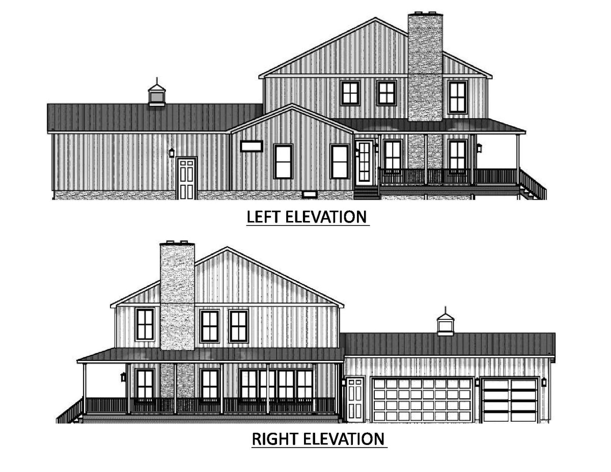 Charming 3,845 Sq Ft Two-Story Home with Walkout Basement and Wraparound Porch