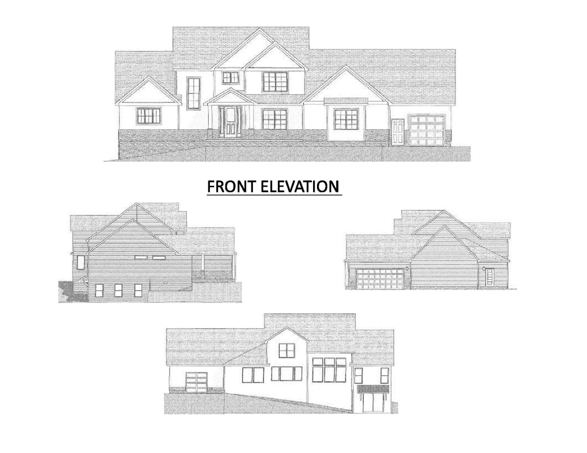 AJ7691-A Country House Elevations, 3 Bedrooms, 2.5 Bathrooms | Plan 1021 