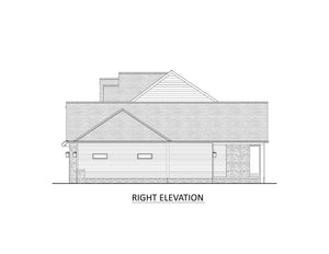 AJ7726-A Craftsman House Right Elevation, 3 Bedrooms, 2.5 Bathrooms | Plan 1063