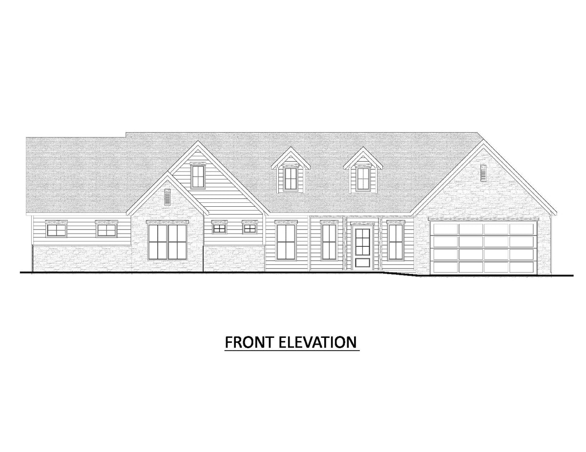 AJ8451-A Modern Farmhouse, 3 Bedrooms, 2 Bathrooms | Plan 1073 House Plan Front Elevation