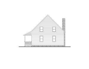 AJ8455-A Modern Mountain House, 4 Bedrooms, 2 to 3 Bathrooms | Plan 1074 House Plan Right Elevation