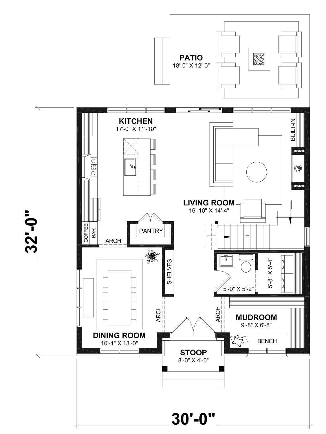 Portchester Main Floor Plan