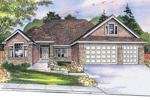 AM8284-A Prairie House, 3 Bedrooms, 2 Bathrooms | Cheyenne House Plan Exterior