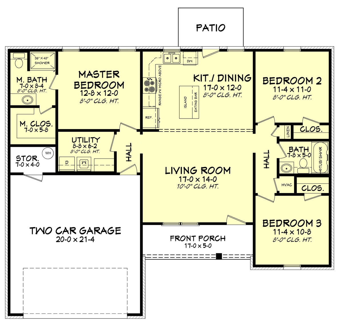 Birch Lane House Plan - Archival Designs House Plans, floor plan