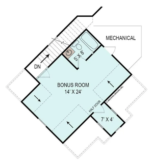 A334-A Presente House, Archival Design Bonus Floor Plan