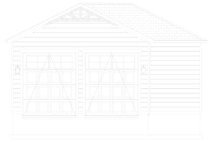 AO8491-A Detached Garage with Workshop | Pressley Garage Plan Front Elevation