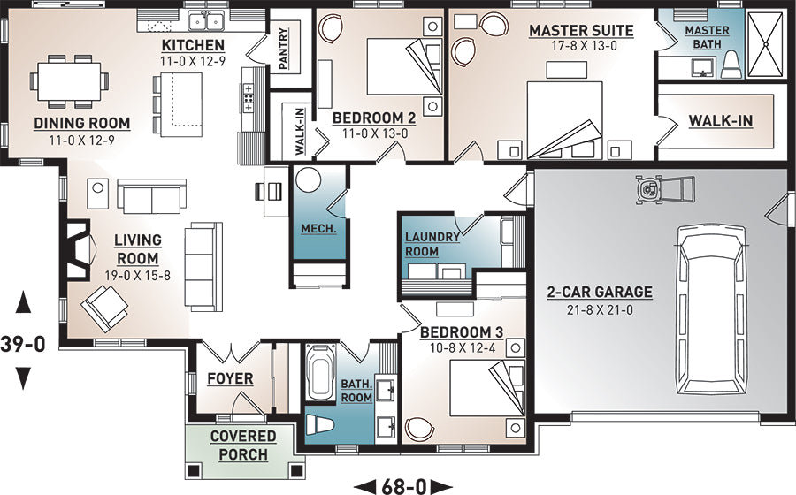 Providence 3 Main Floor Plan