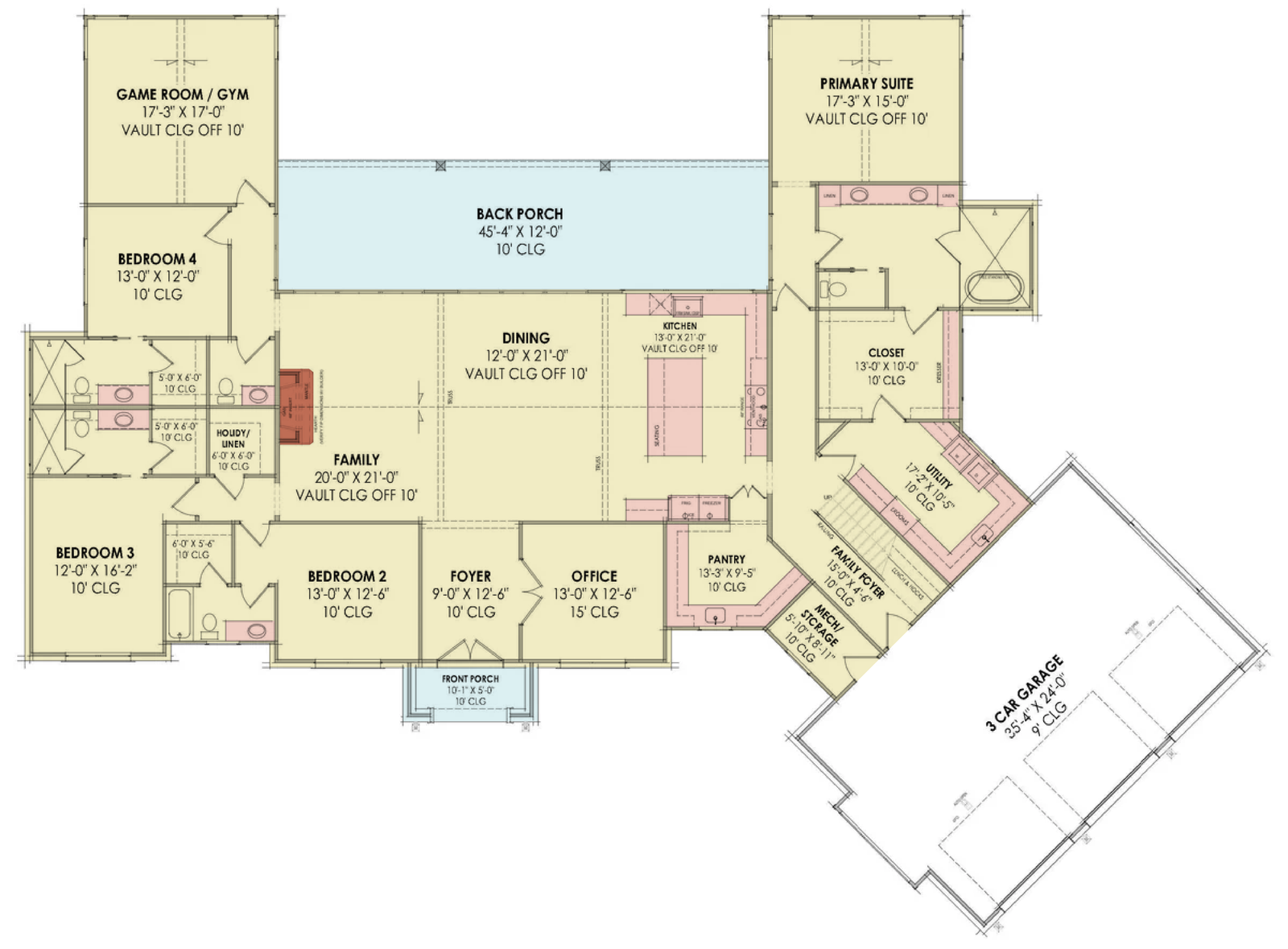 Wingfield House Plan - Archival Designs House Plans