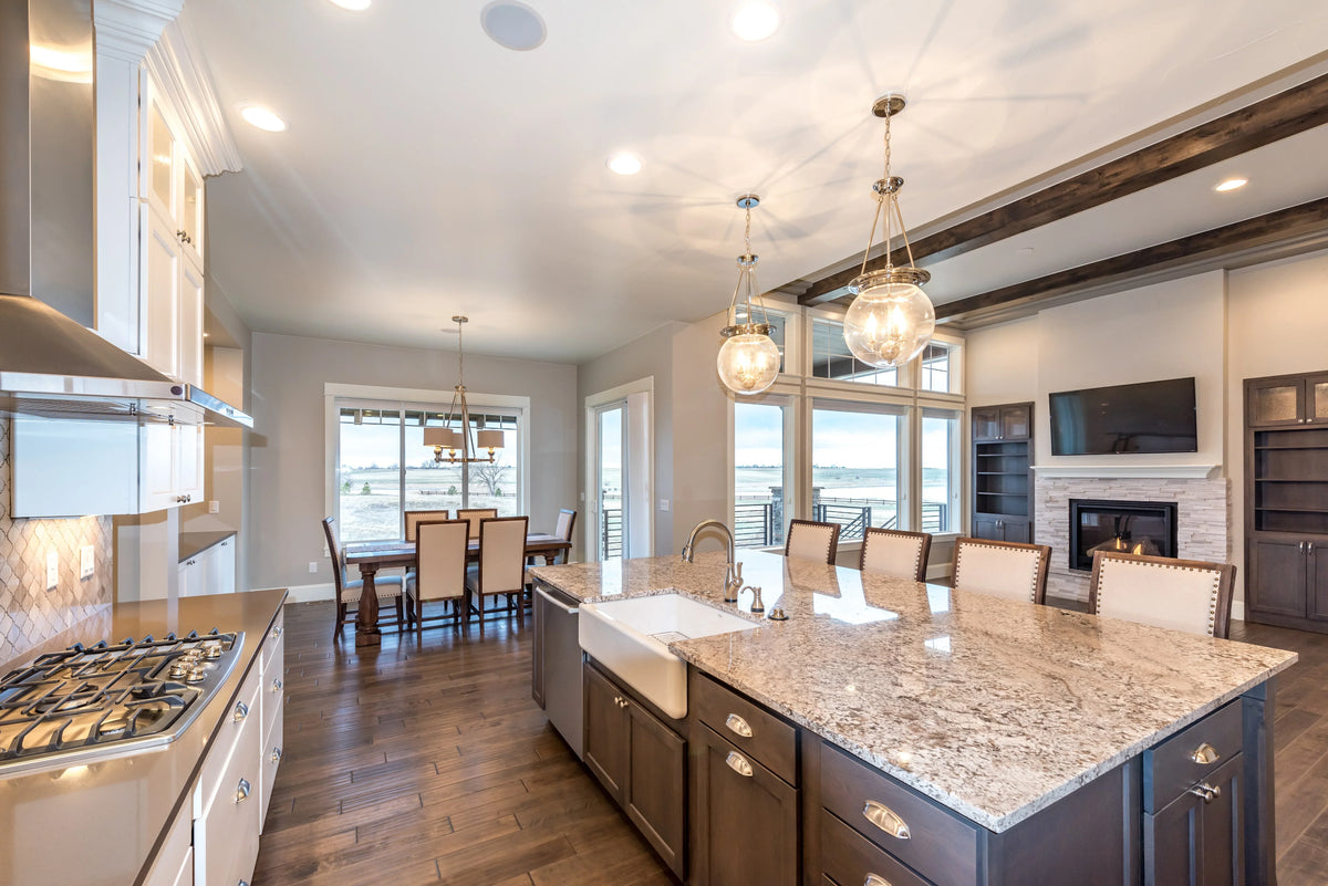 I7634-A Ranch House Kitchen and Dining, 3 Bedrooms, 2 Bathrooms | The Dalton Road House Plan