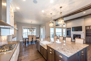 I7634-A Ranch House Kitchen and Dining, 3 Bedrooms, 2 Bathrooms | The Dalton Road House Plan