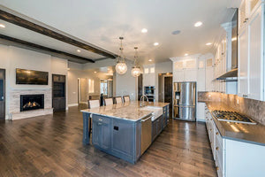 I7634-A Ranch House Kitchen and Great Room, 3 Bedrooms, 2 Bathrooms | The Dalton Road House Plan