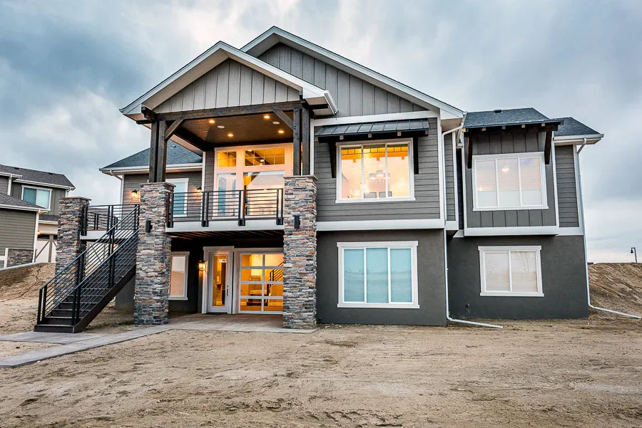I7634-A Ranch House, 3 Bedrooms, 2 Bathrooms | The Dalton Road House Plan Exterior-3