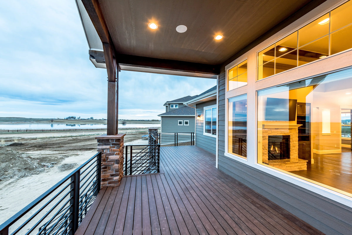 I7634-A Ranch House Covered Deck, 3 Bedrooms, 2 Bathrooms | The Dalton Road House Plan