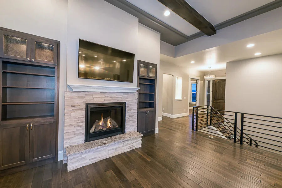 I7634-A Ranch House Great Room , 3 Bedrooms, 2 Bathrooms | The Dalton Road House Plan