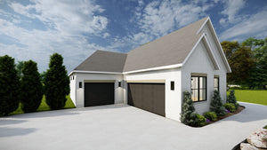AJ7680-A Modern Farmhouse, 4 Bedrooms, 2.5 Bathrooms | Plan 1012 Exterior-2