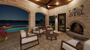 F8046-A Traditional House Patio, 4 Bedrooms, 4.5 Bathrooms | Ridgeview Ranch 
