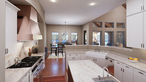F8046-A Traditional House Kitchen, 4 Bedrooms, 4.5 Bathrooms | Ridgeview Ranch 