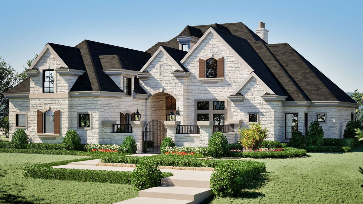 F8046-A Traditional House, 4 Bedrooms, 4.5 Bathrooms | Ridgeview Ranch Exterior-5