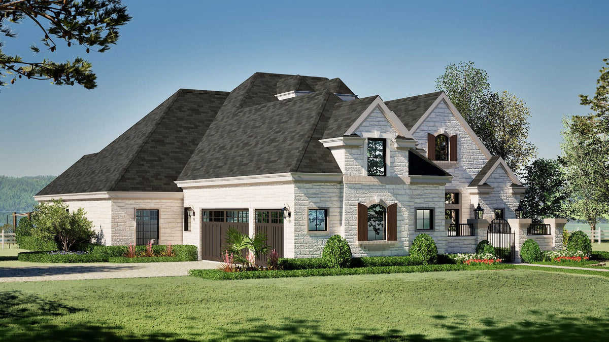 F8046-A Traditional House, 4 Bedrooms, 4.5 Bathrooms | Ridgeview Ranch Exterior-6