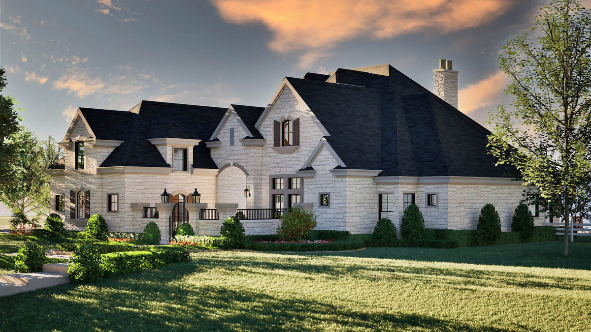 F8046-A Traditional House, 4 Bedrooms, 4.5 Bathrooms | Ridgeview Ranch Exterior-8