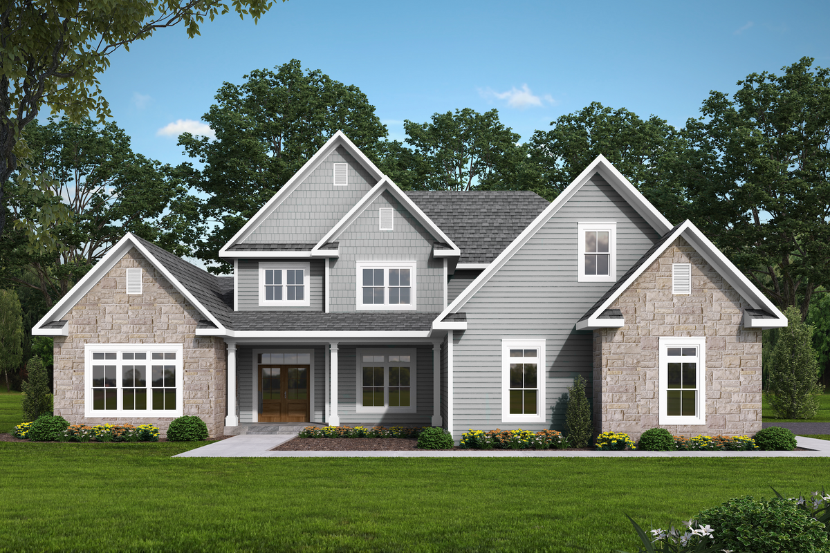 Luxury 4-Bedroom House Plan with Bonus Room and Sunroom