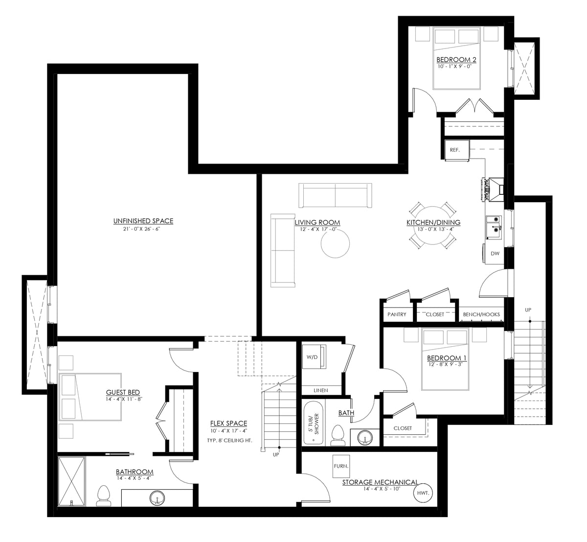 Raleigh Basement Floor Plan