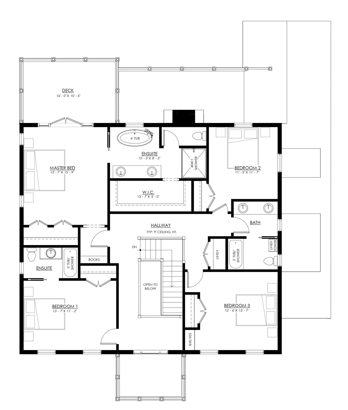 Raleigh Upper Floor Plan