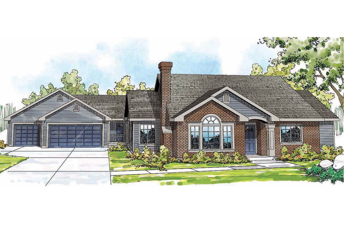 AM7233-A Ardella House Plan Exterior Drawing