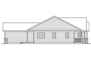 AM8291-A Cottage House, 3 Bedrooms, 2 Bathrooms | Callaway House Plan Left Elevation