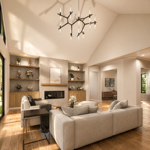 A8250-A Mulberry House Plan 3 Beds, 3.5 Baths, Modern Farmhouse Plan Living