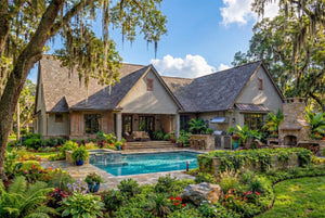 B7779-A Ranch House, 4 Bedrooms, 3.5 Bathrooms | Aurelius House Plan Exterior-6