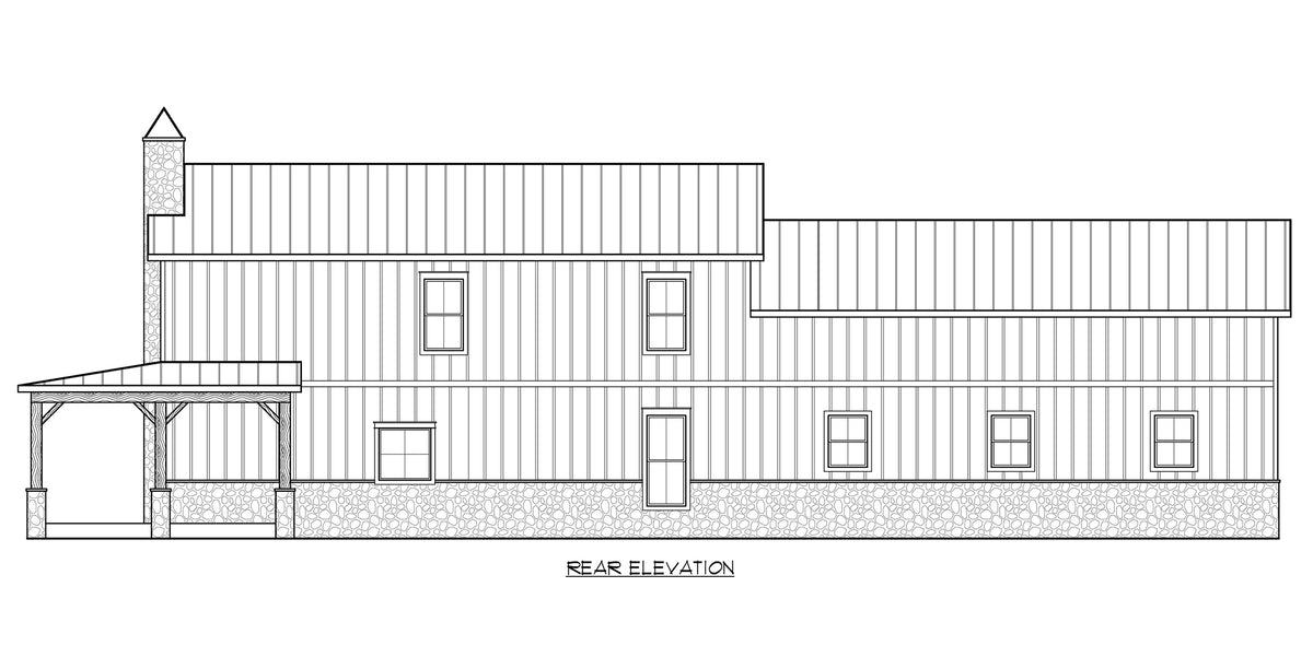 C7321-A The Cedar Bluff House Rear