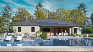 A7571-A Modern House, 3 Bedrooms, 3.5 Bathrooms | Sweet Clover House Exterior-7