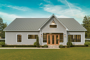 A7683-A Modern Farmhouse, 3 Bedrooms, 3.5 Bathrooms | Whitemoore A House Plan Exterior-9