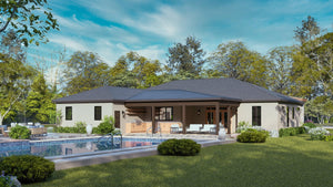 A7571-A Modern House, 3 Bedrooms, 3.5 Bathrooms | Sweet Clover House Exterior-8