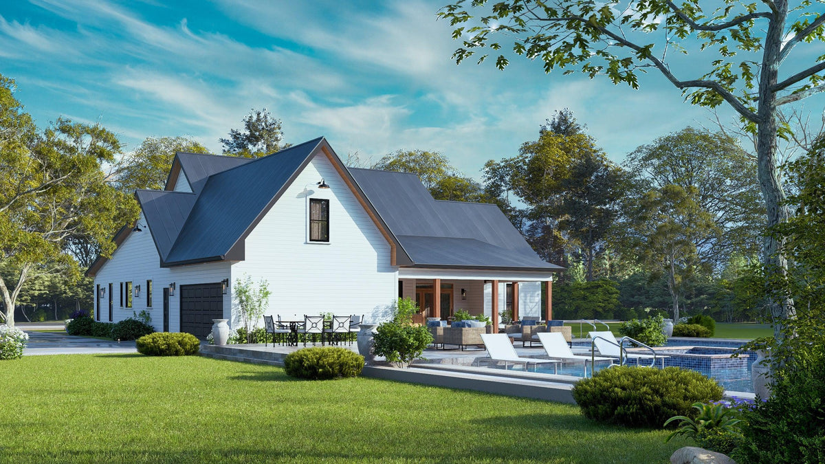 A7572-A Modern Farmhouse, 3 Bedrooms, 3.5 Bathrooms | Sweet Maple House Exterior-12