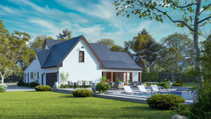 A7572-A Modern Farmhouse, 3 Bedrooms, 3.5 Bathrooms | Sweet Maple House Exterior-12