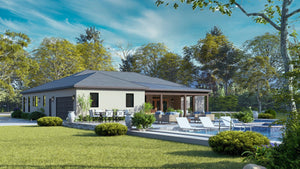 A7571-A Modern House, 3 Bedrooms, 3.5 Bathrooms | Sweet Clover House Exterior-9