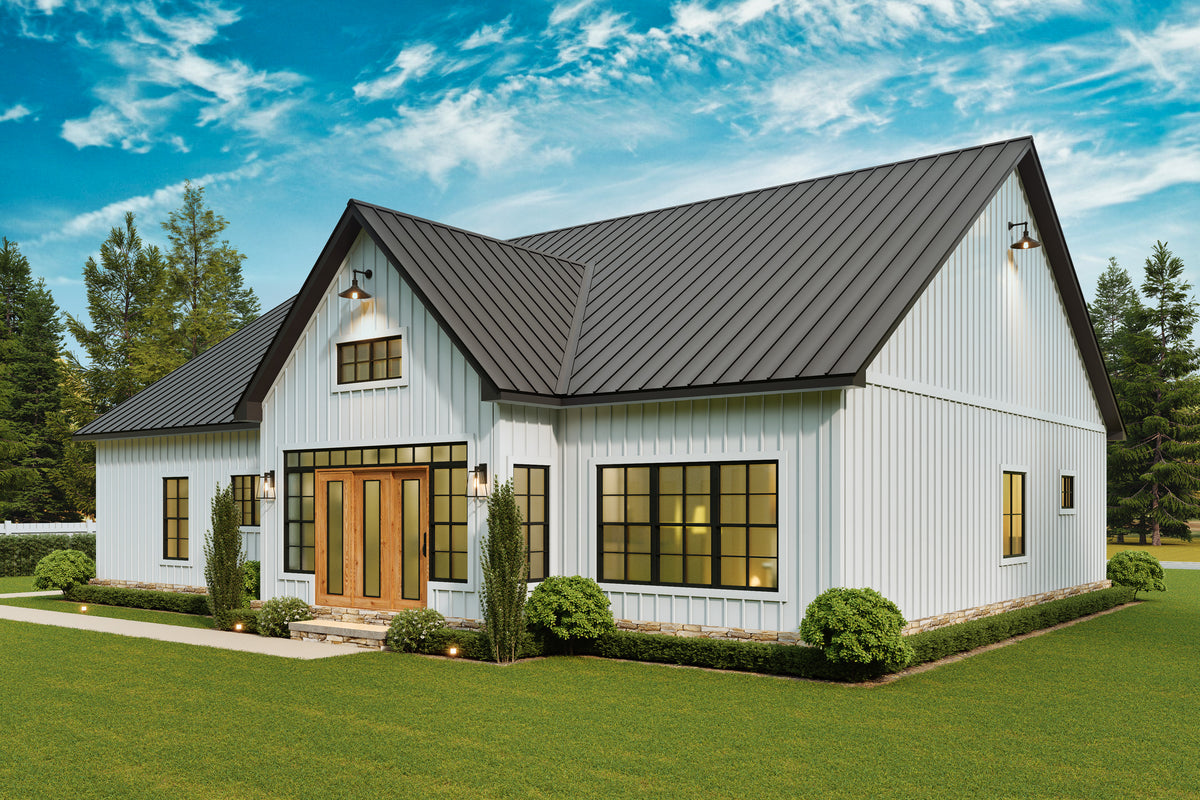 A7687-A Whitemoore B  Transitional House 3 Beds, 3 Baths, Rear Exterior 2