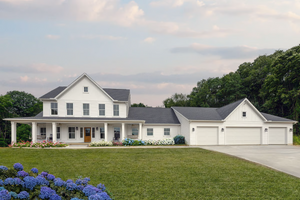AJ7700-A Modern Farmhouse, 3 Bedrooms, 2.5 Bathrooms | Plan 1044 Exterior-5