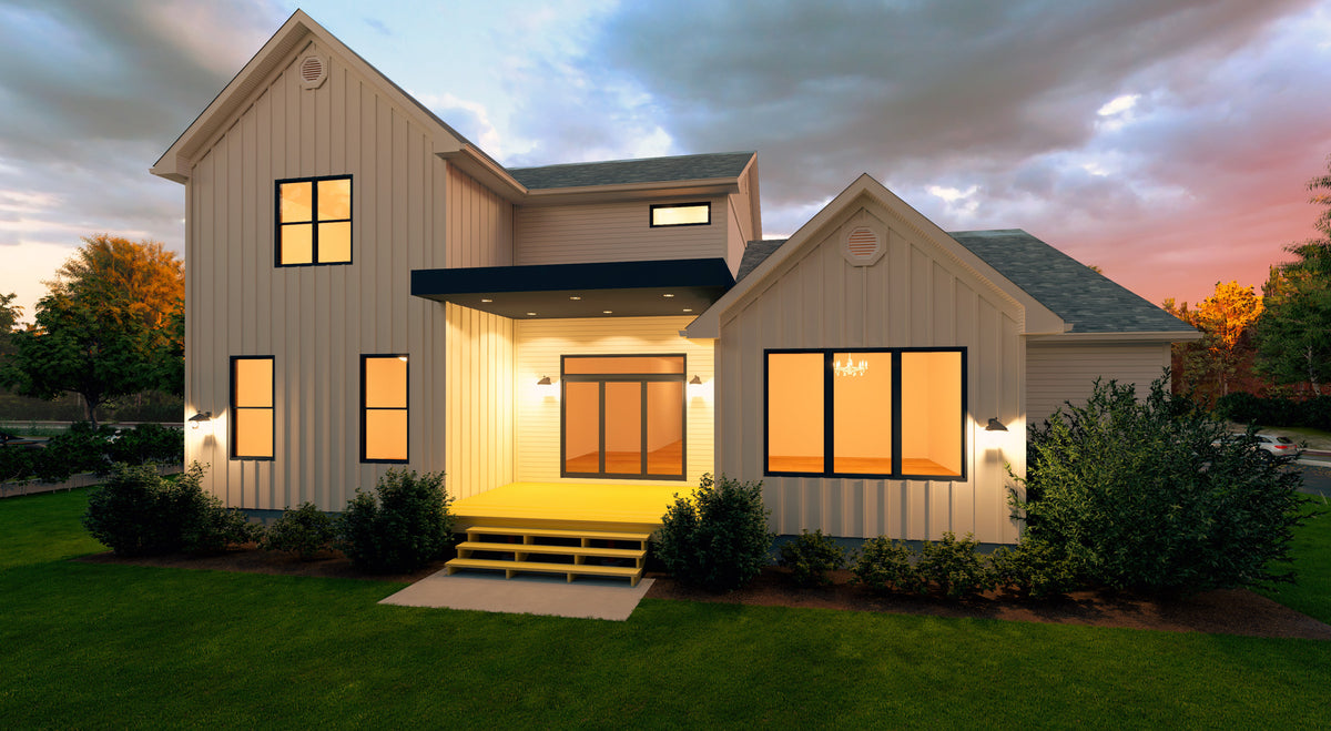 Stylish 4-Bedroom Home Plan with Basement and Flex Spaces