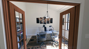 Modern 4-Bedroom Ranch Home Plan with Two-Story Grand Room – 2,919 Sq Ft