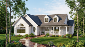 A8203-A Modern Farmhouse, 3 Bedrooms, 2 Bathrooms | Zachary House Plan Exterior-2
