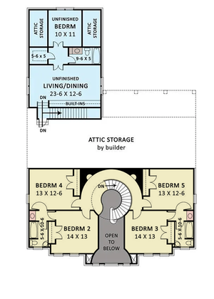 Rickton House Plan - Archival Designs House Plans, floor plan